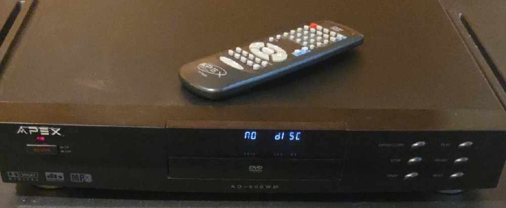Apex Black Multimedia Player with Remote